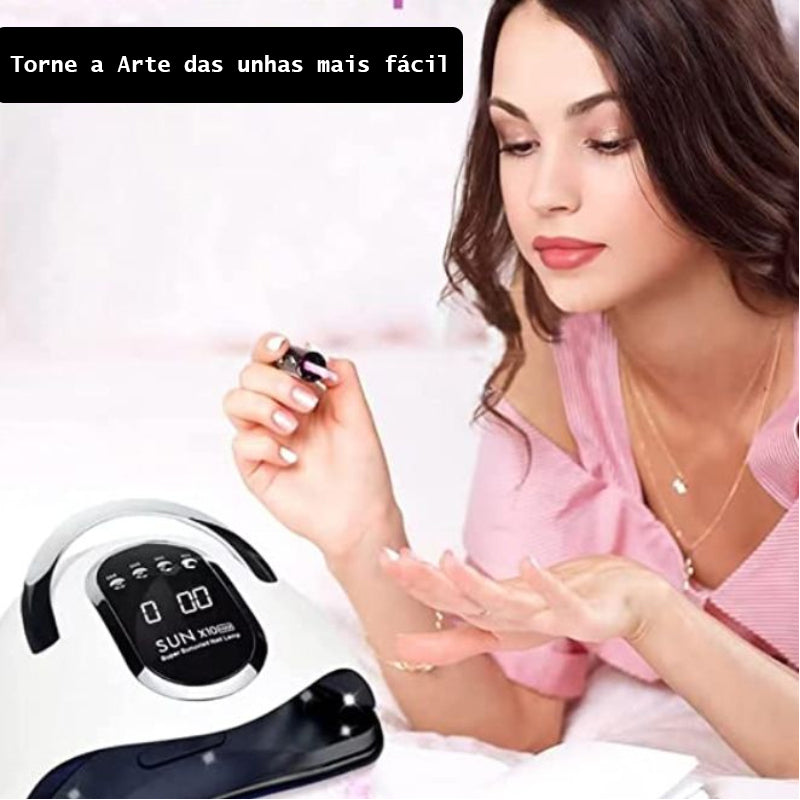 🌟Cabine Sun X10 MAX - Sua Solução de Secagem e Alongamento de Unhas em Gel! 🌟