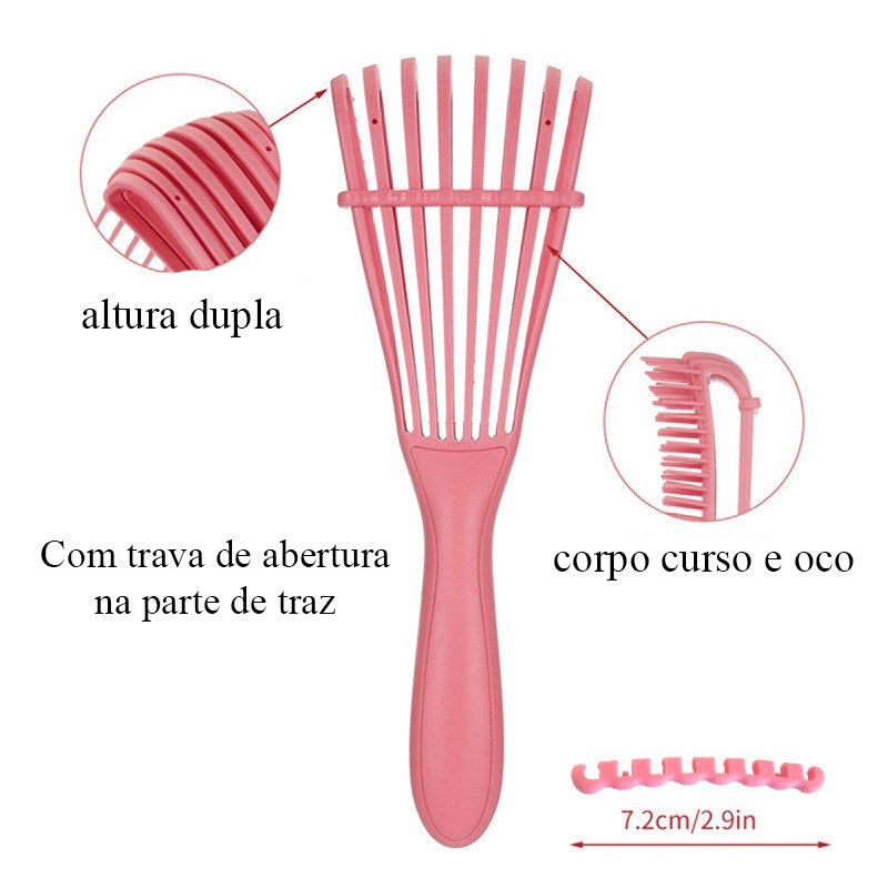 🌟Escova Polvo para Cabelos Encaracolados 🌟