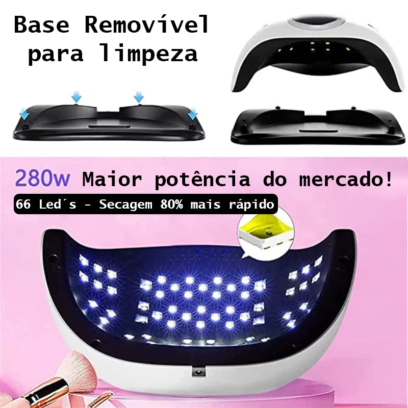 🌟Cabine Sun X10 MAX - Sua Solução de Secagem e Alongamento de Unhas em Gel! 🌟