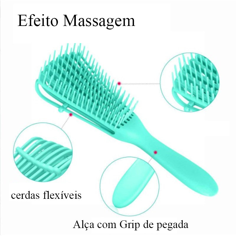 🌟Escova Polvo para Cabelos Encaracolados 🌟