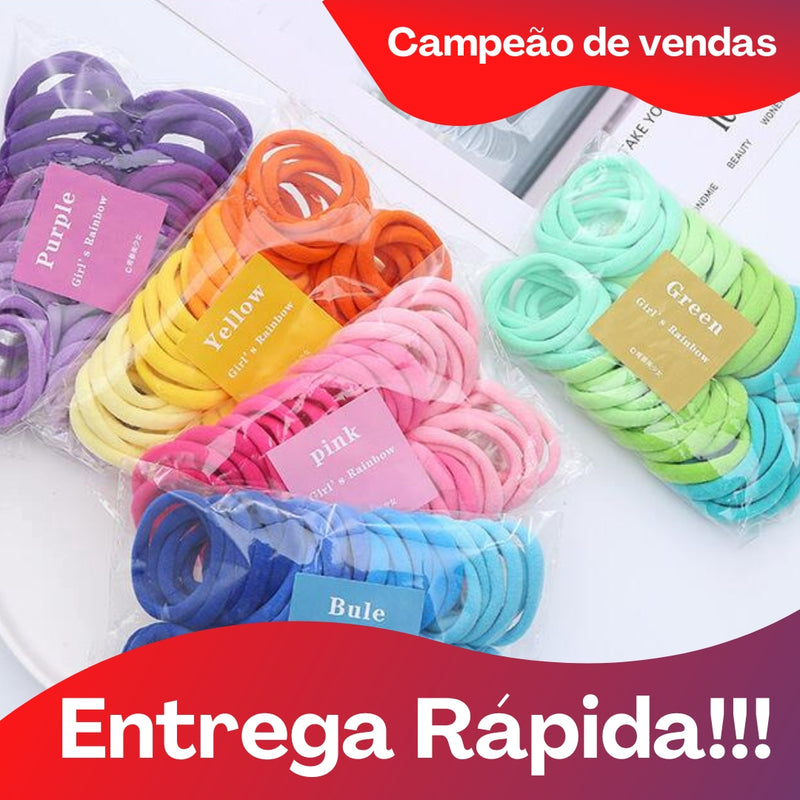 kit 50 Xuxinha - Elástico de Cabelo