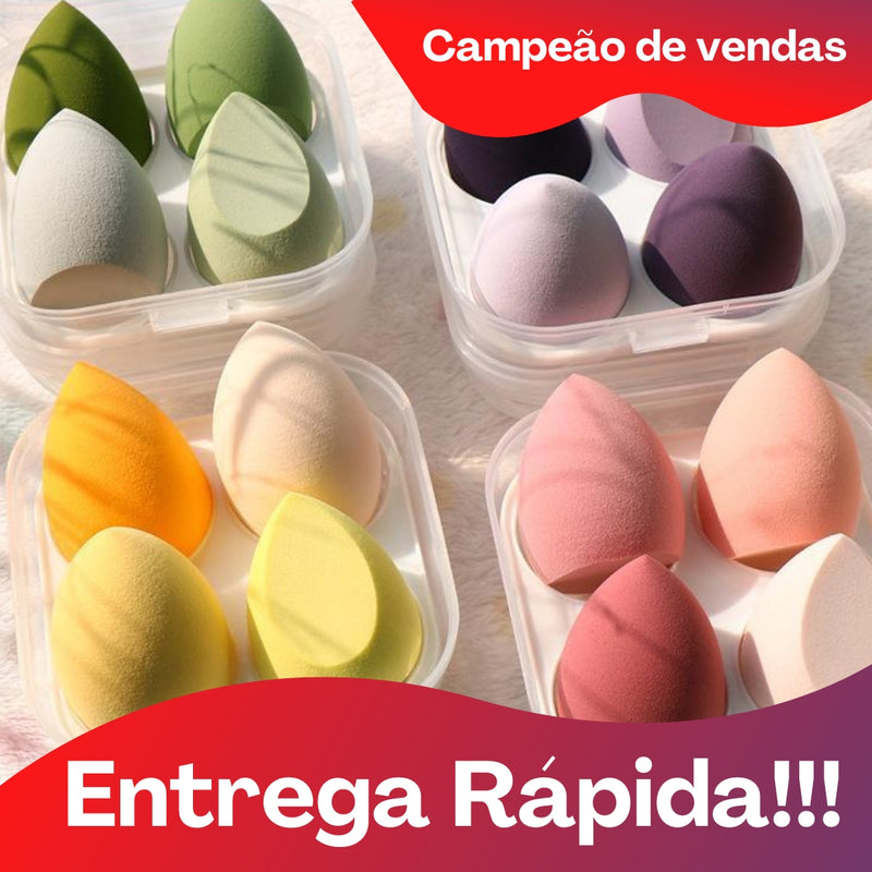 Esponja de Maquiagem Profissional Puff Cosmético! - Formato Ovo