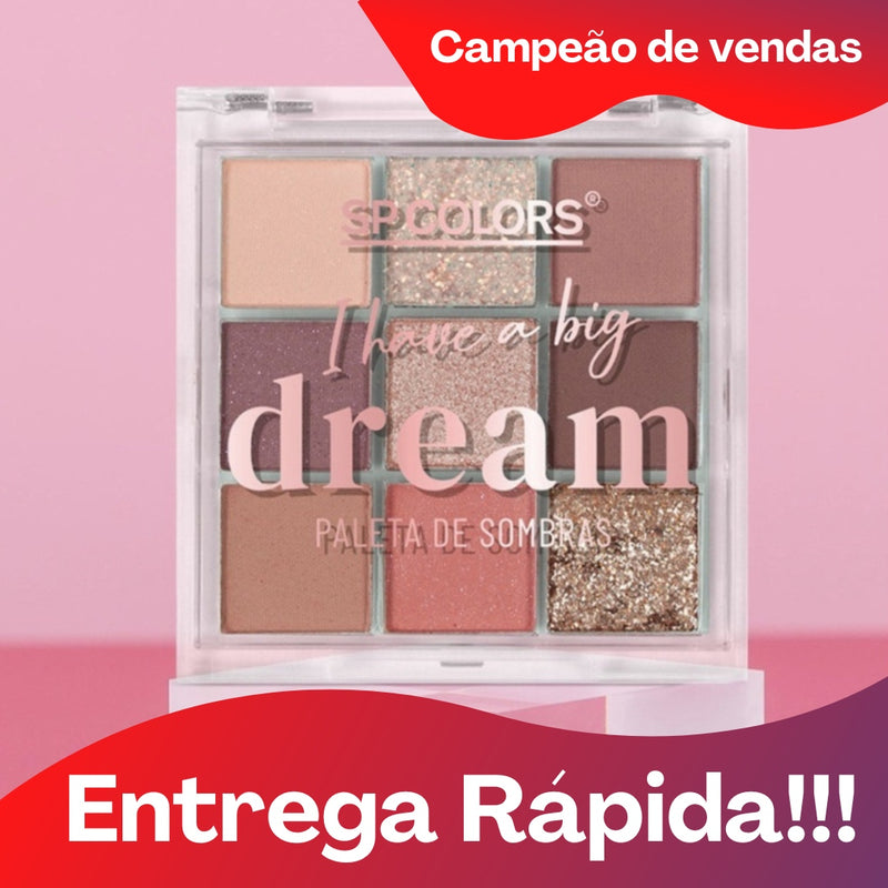 Paleta De Sombras com 9 Cores- I Have A Big Dream