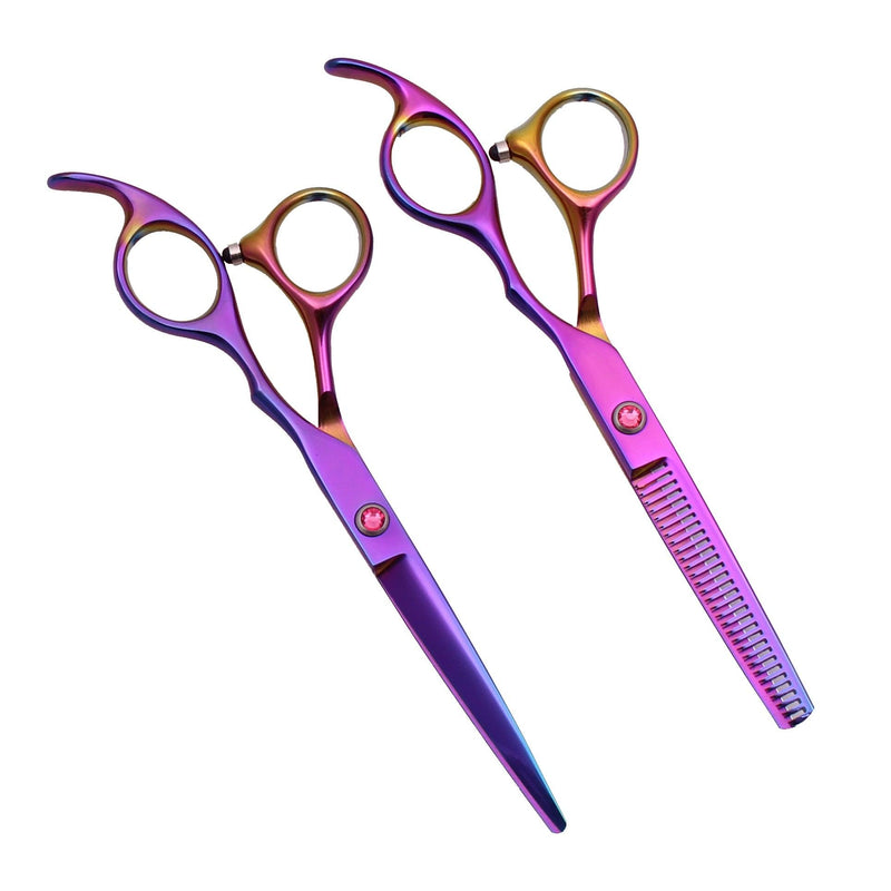 Kit completo de Tesouras Profissionais para Barbeiros e Cabeleireiros 5.5 e 6.0 - GoShopp