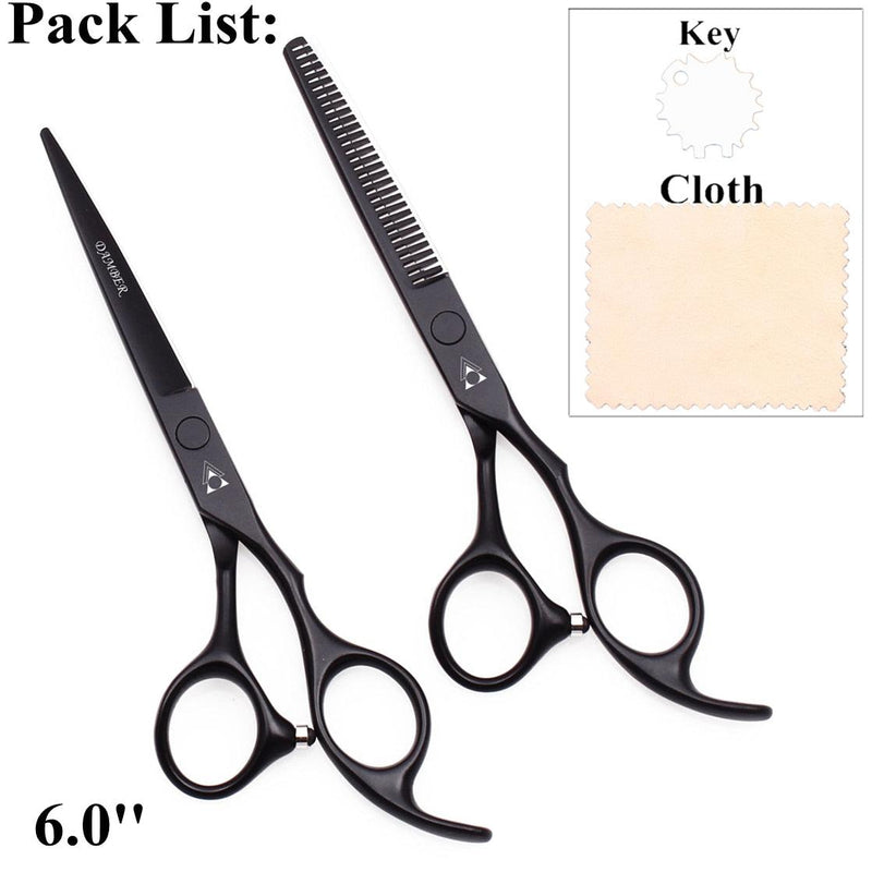Kit completo de Tesouras Profissionais para Barbeiros e Cabeleireiros 5.5 e 6.0 - GoShopp