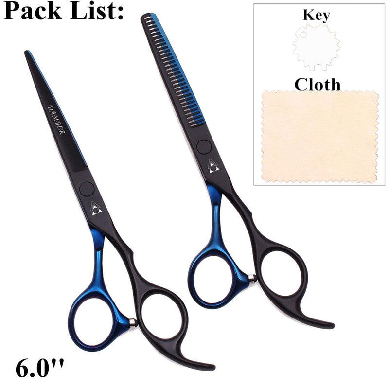 Kit completo de Tesouras Profissionais para Barbeiros e Cabeleireiros 5.5 e 6.0 - GoShopp