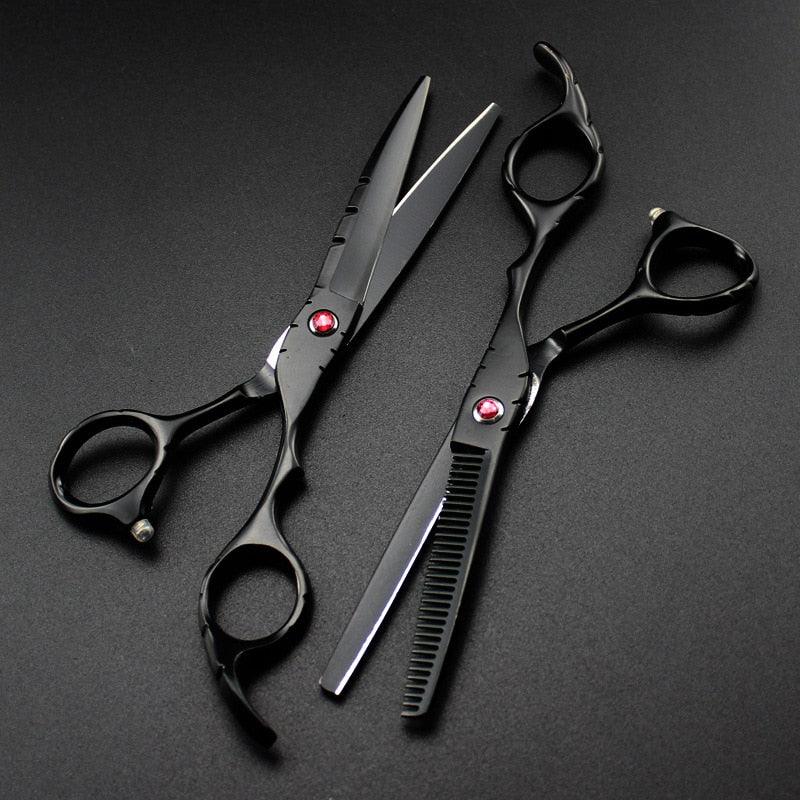 Tesoura Profissional Fire Dragon - Aço 440c para Cabeleireiros ou Barbeiros - GoShopp