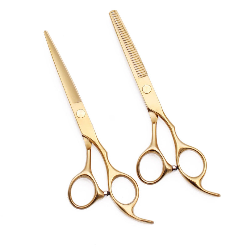 Kit completo de Tesouras Profissionais para Barbeiros e Cabeleireiros 5.5 e 6.0 - GoShopp