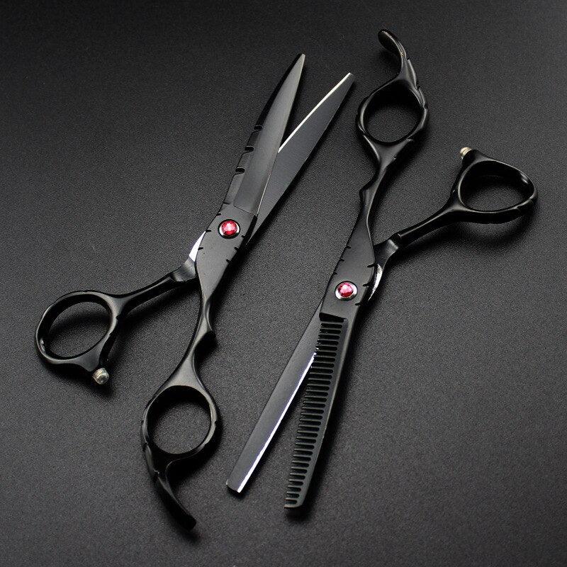 Tesoura Profissional Fire Dragon - Aço 440c para Cabeleireiros ou Barbeiros - GoShopp