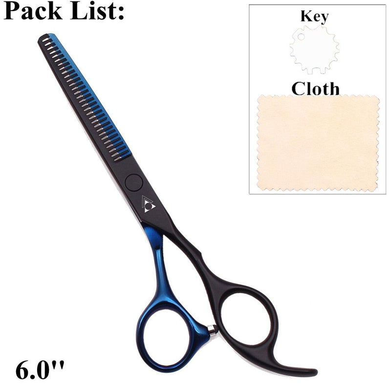 Kit completo de Tesouras Profissionais para Barbeiros e Cabeleireiros 5.5 e 6.0 - GoShopp
