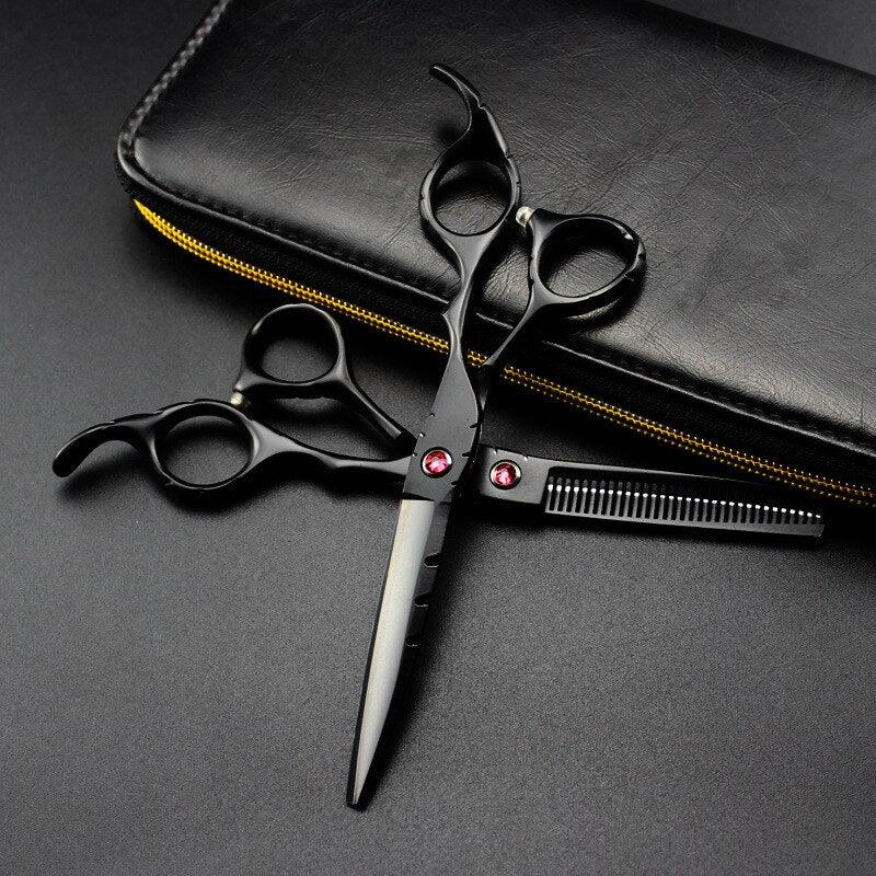 Tesoura Profissional Fire Dragon - Aço 440c para Cabeleireiros ou Barbeiros - GoShopp