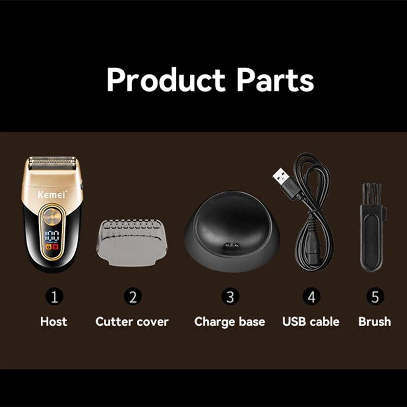 Super Shaver Kemei Km3209 de 3 Malhas Com Suporte - GoShopp