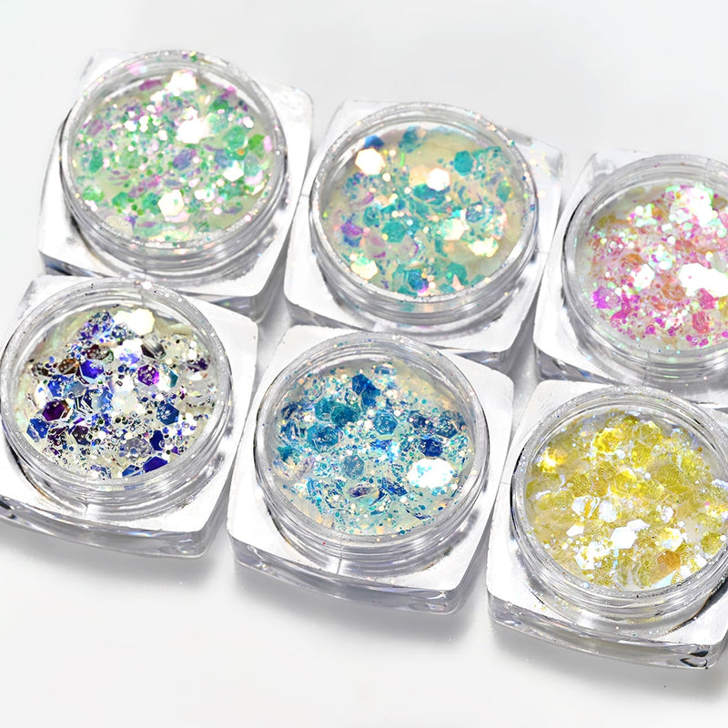 🌟Decoração de Unhas! - Pó Neon, Glitters, Brilhos, Pó Croma🌟
