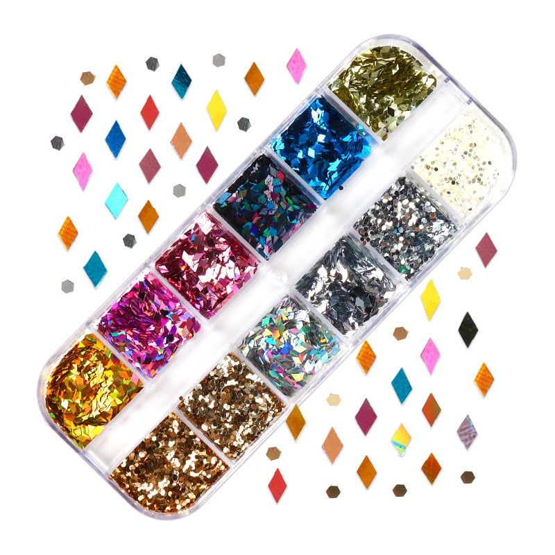 85 Decorações Fluorescente e 3d para Nail Arts - Unhas de gel encapsuladas
