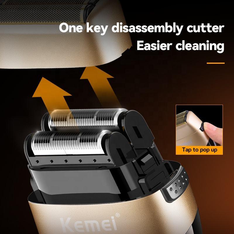 Super Shaver Kemei Km3209 de 3 Malhas Com Suporte - GoShopp