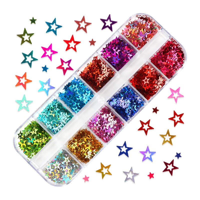 85 Decorações Fluorescente e 3d para Nail Arts - Unhas de gel encapsuladas