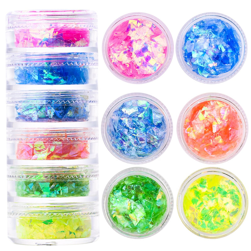 🌟Decoração de Unhas! - Pó Neon, Glitters, Brilhos, Pó Croma🌟