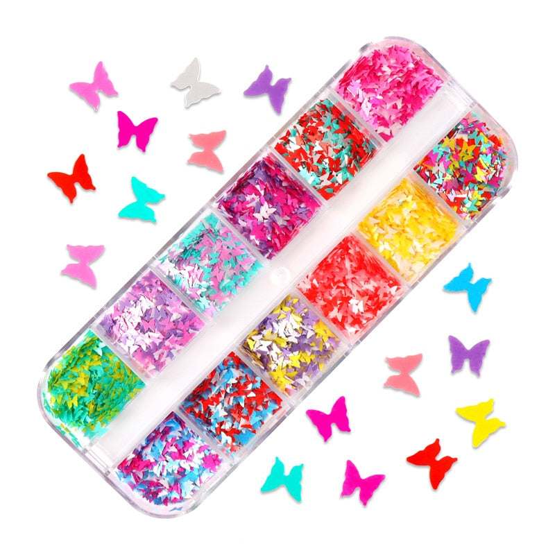 85 Decorações Fluorescente e 3d para Nail Arts - Unhas de gel encapsuladas