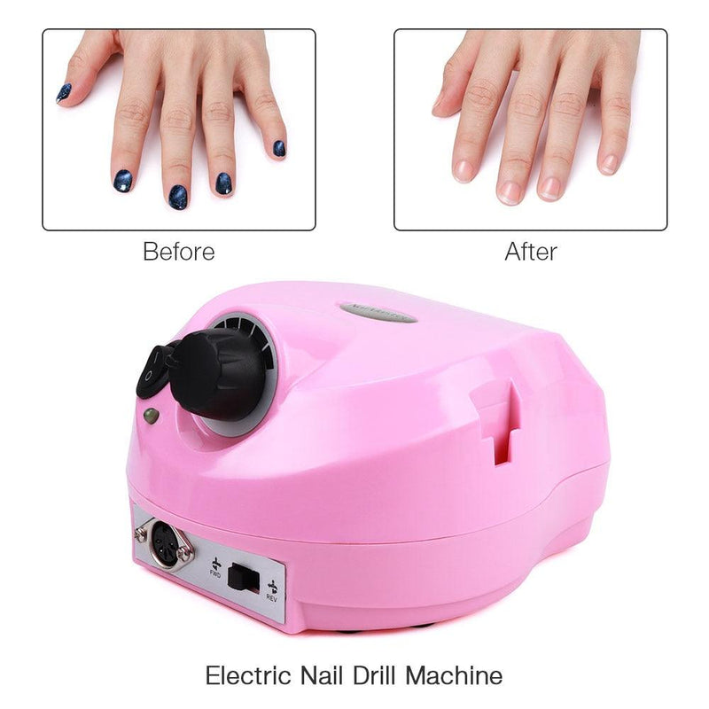 Motor Porquinho 35.000 Rpm - Branco/Rosa/Cinza - Lixar e Polir com qualidade máxima - GoShopp