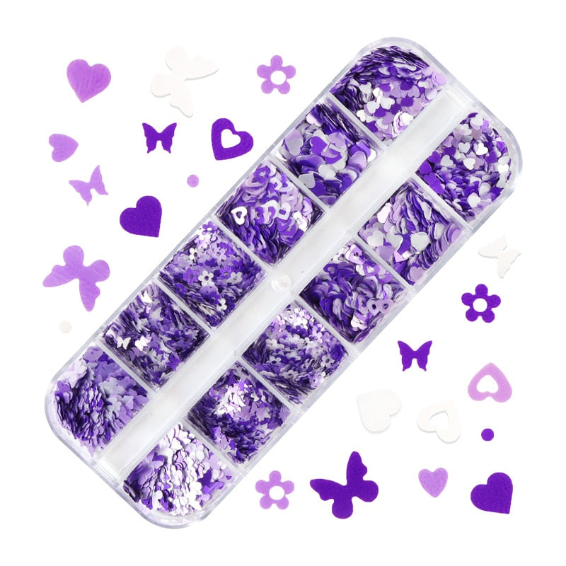 85 Decorações Fluorescente e 3d para Nail Arts - Unhas de gel encapsuladas