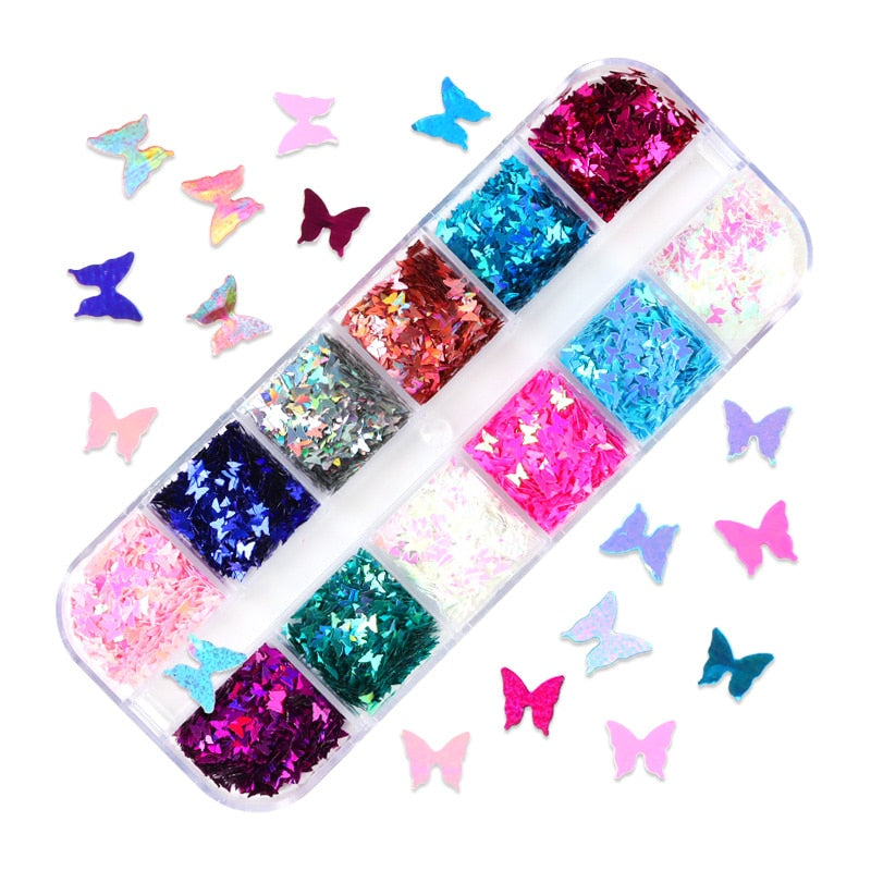 85 Decorações Fluorescente e 3d para Nail Arts - Unhas de gel encapsuladas