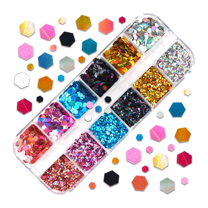 85 Decorações Fluorescente e 3d para Nail Arts - Unhas de gel encapsuladas