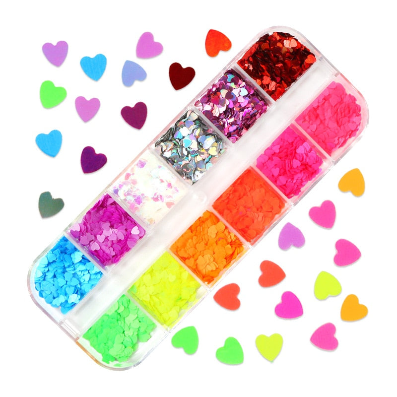 85 Decorações Fluorescente e 3d para Nail Arts - Unhas de gel encapsuladas
