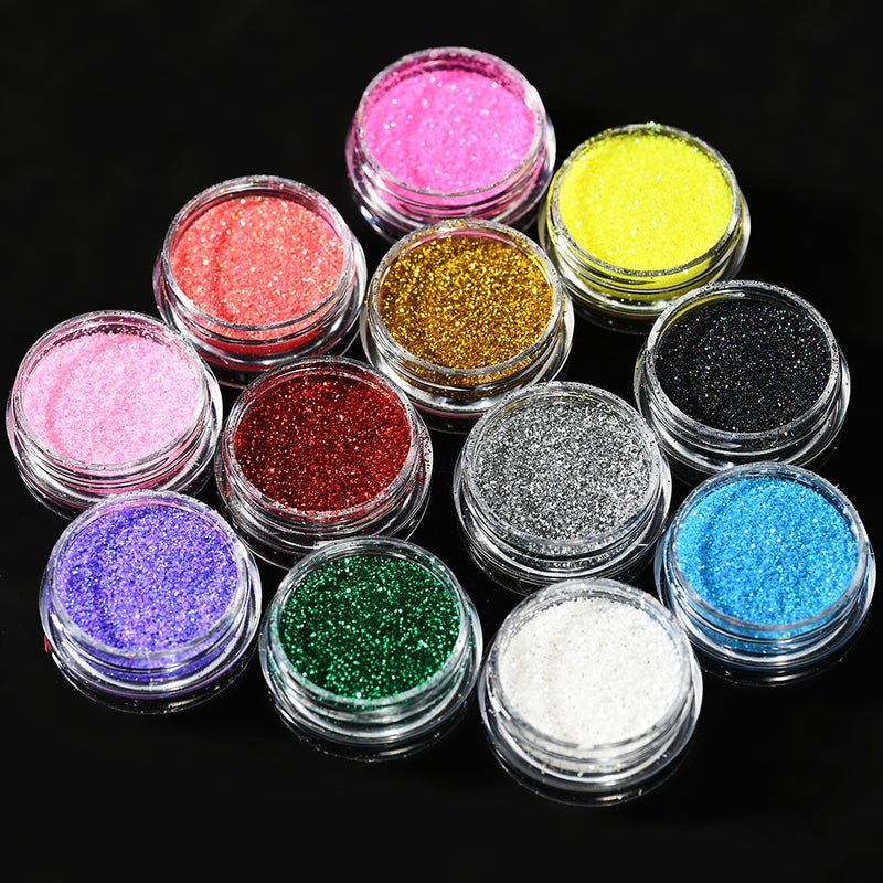 🌟Decoração de Unhas! - Pó Neon, Glitters, Brilhos, Pó Croma🌟