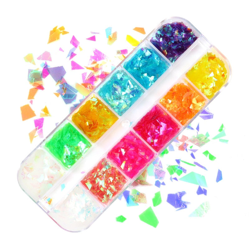 85 Decorações Fluorescente e 3d para Nail Arts - Unhas de gel encapsuladas