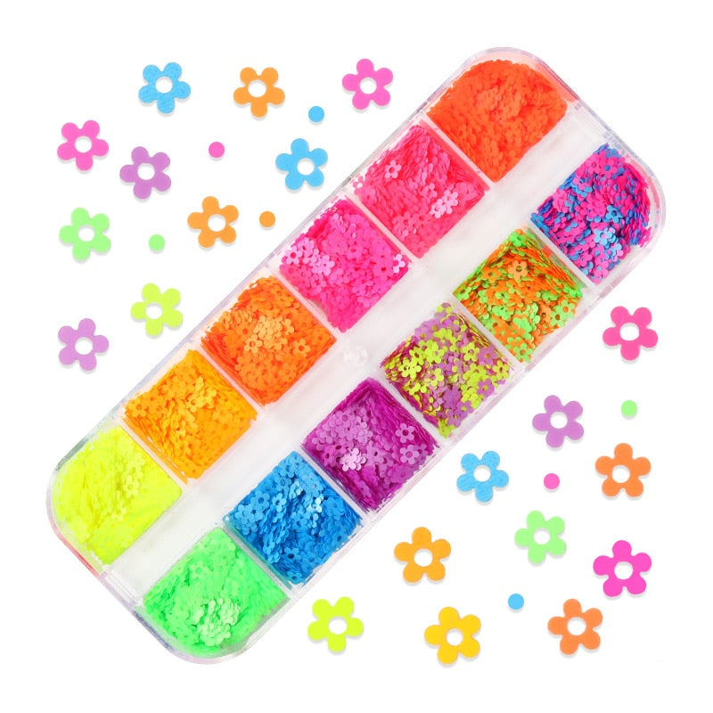 85 Decorações Fluorescente e 3d para Nail Arts - Unhas de gel encapsuladas