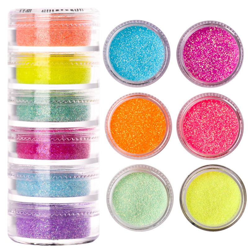 🌟Decoração de Unhas! - Pó Neon, Glitters, Brilhos, Pó Croma🌟