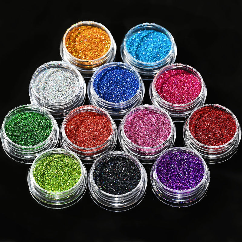 🌟Decoração de Unhas! - Pó Neon, Glitters, Brilhos, Pó Croma🌟