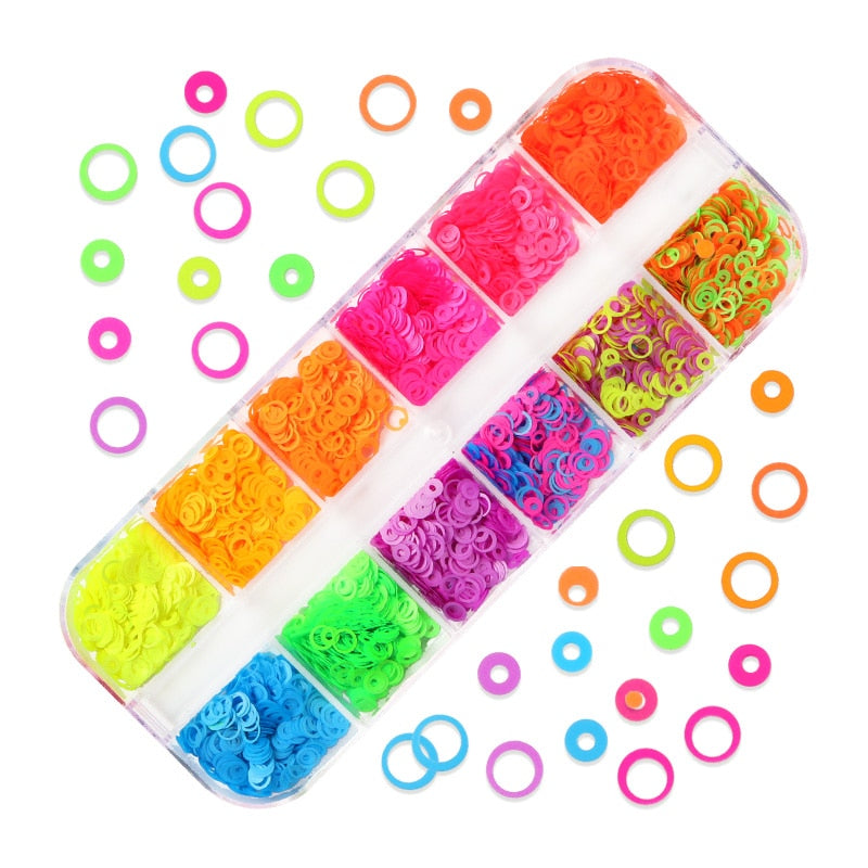 85 Decorações Fluorescente e 3d para Nail Arts - Unhas de gel encapsuladas