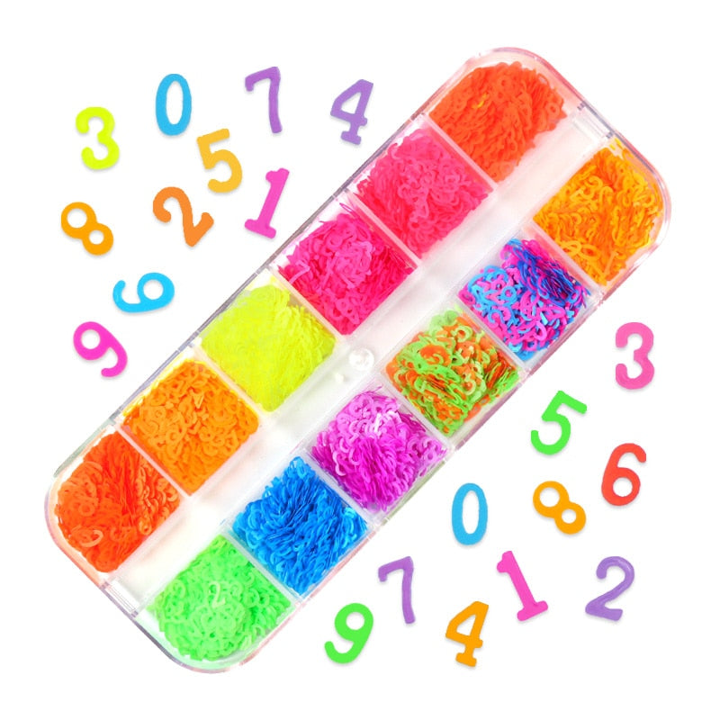 85 Decorações Fluorescente e 3d para Nail Arts - Unhas de gel encapsuladas