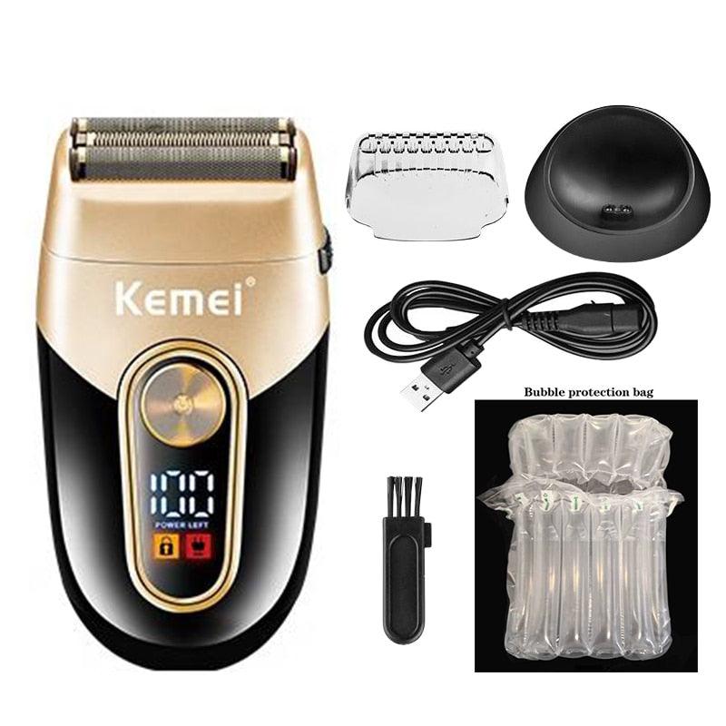 Super Shaver Kemei Km3209 de 3 Malhas Com Suporte - GoShopp