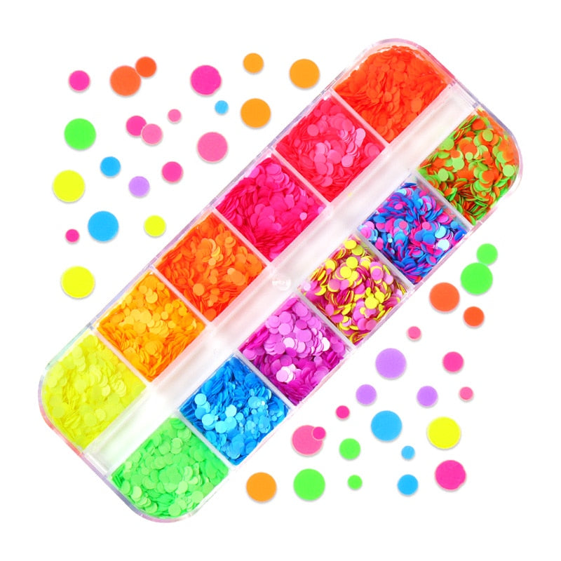 85 Decorações Fluorescente e 3d para Nail Arts - Unhas de gel encapsuladas