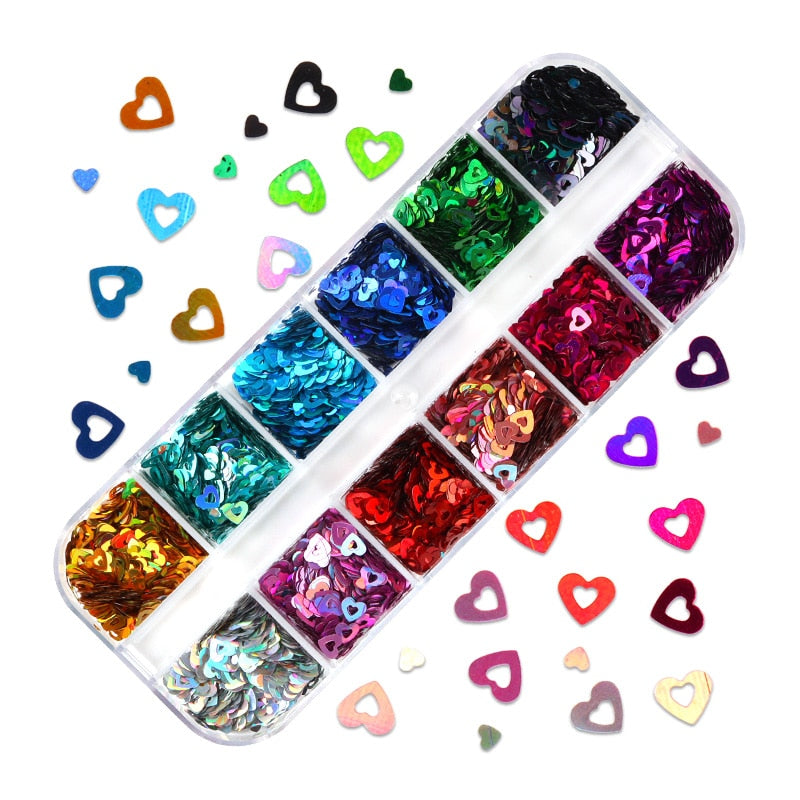 85 Decorações Fluorescente e 3d para Nail Arts - Unhas de gel encapsuladas