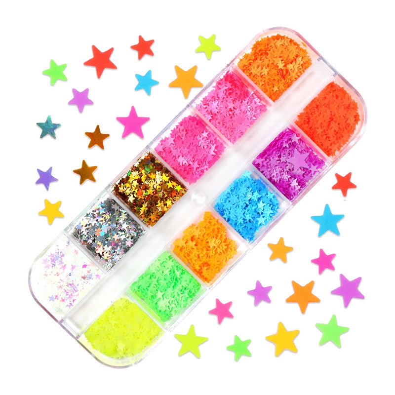 85 Decorações Fluorescente e 3d para Nail Arts - Unhas de gel encapsuladas