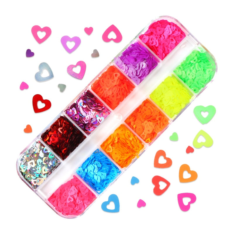 85 Decorações Fluorescente e 3d para Nail Arts - Unhas de gel encapsuladas