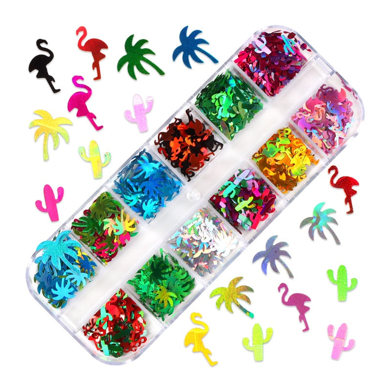 85 Decorações Fluorescente e 3d para Nail Arts - Unhas de gel encapsuladas