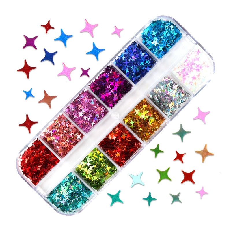 85 Decorações Fluorescente e 3d para Nail Arts - Unhas de gel encapsuladas