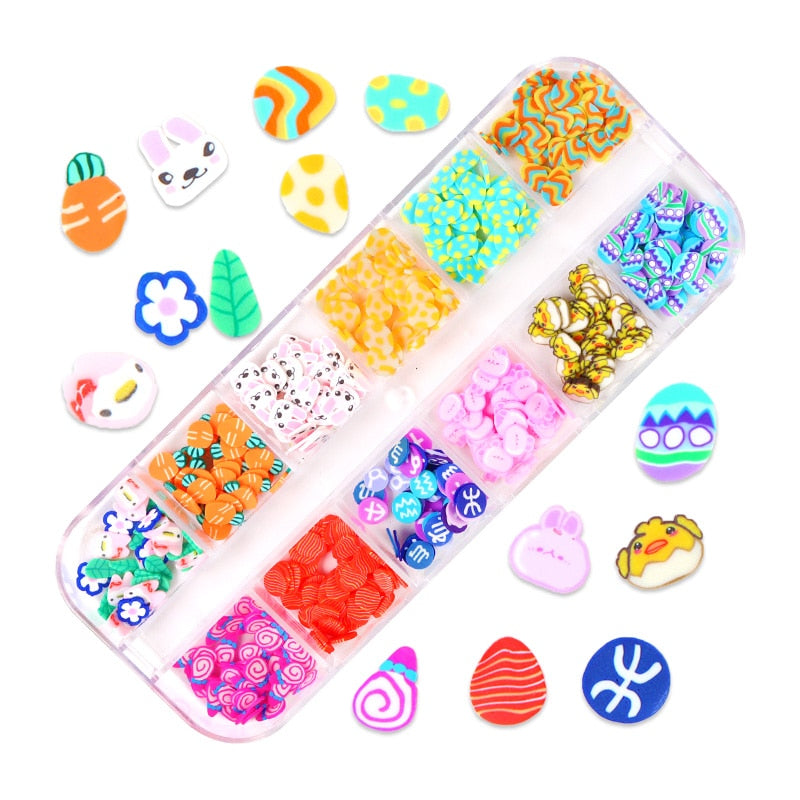 85 Decorações Fluorescente e 3d para Nail Arts - Unhas de gel encapsuladas