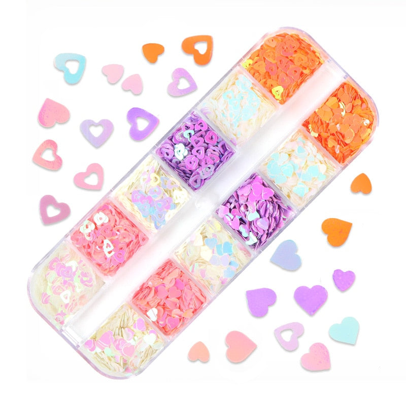 85 Decorações Fluorescente e 3d para Nail Arts - Unhas de gel encapsuladas
