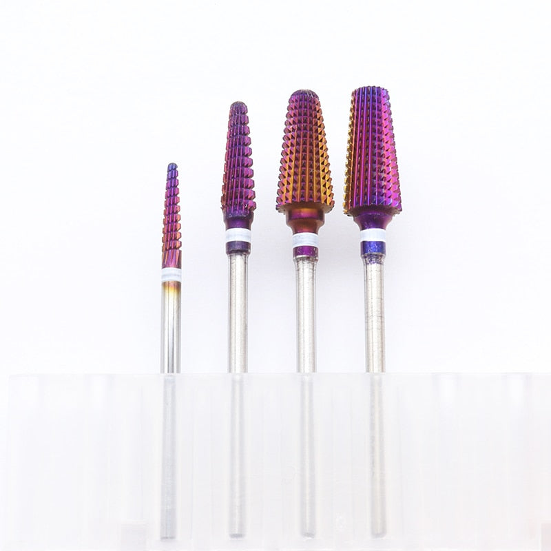 kit 4 Brocas de Tungstênio - Remoção Acabamento Curvatura e Cutícula