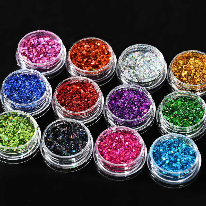 🌟Decoração de Unhas! - Pó Neon, Glitters, Brilhos, Pó Croma🌟