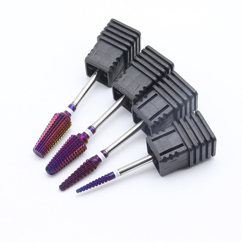 kit 4 Brocas de Tungstênio - Remoção Acabamento Curvatura e Cutícula