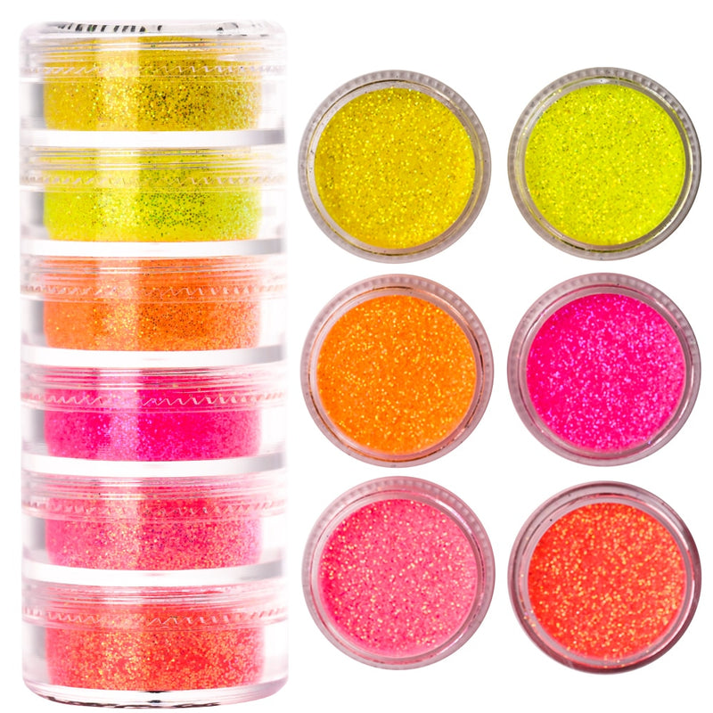 🌟Decoração de Unhas! - Pó Neon, Glitters, Brilhos, Pó Croma🌟