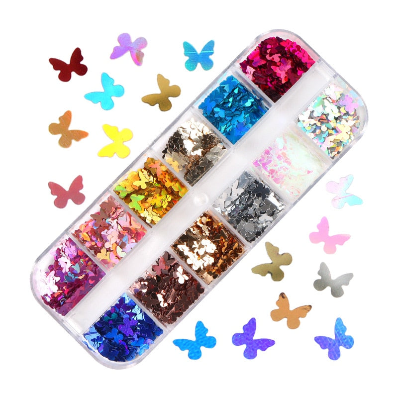 85 Decorações Fluorescente e 3d para Nail Arts - Unhas de gel encapsuladas