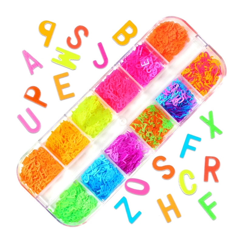 85 Decorações Fluorescente e 3d para Nail Arts - Unhas de gel encapsuladas