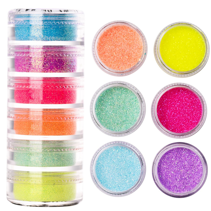 🌟Decoração de Unhas! - Pó Neon, Glitters, Brilhos, Pó Croma🌟